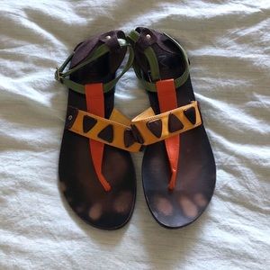 Colorful sandals